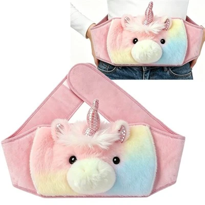 ฝาครอบเข็มขัดคาดเอวขวดน้ำร้อนยูนิคอร์น 1000 มล