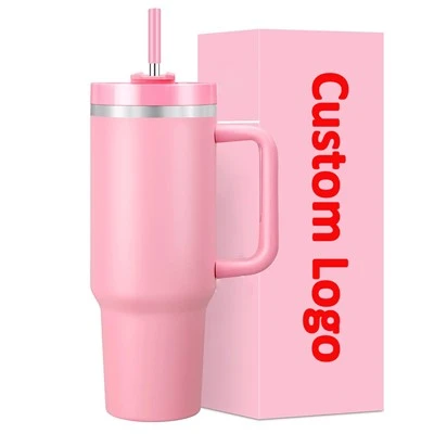 ขายส่งแก้วกาแฟท่องเที่ยว 40oz พร้อมฟาง