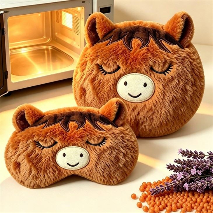 Weighted Highland Cow Stuffed Animal Microwaveable Heat Pack